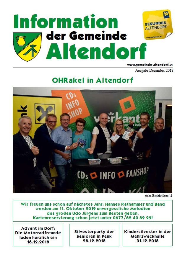 Gemeindezeitung Altendorf 12 2018